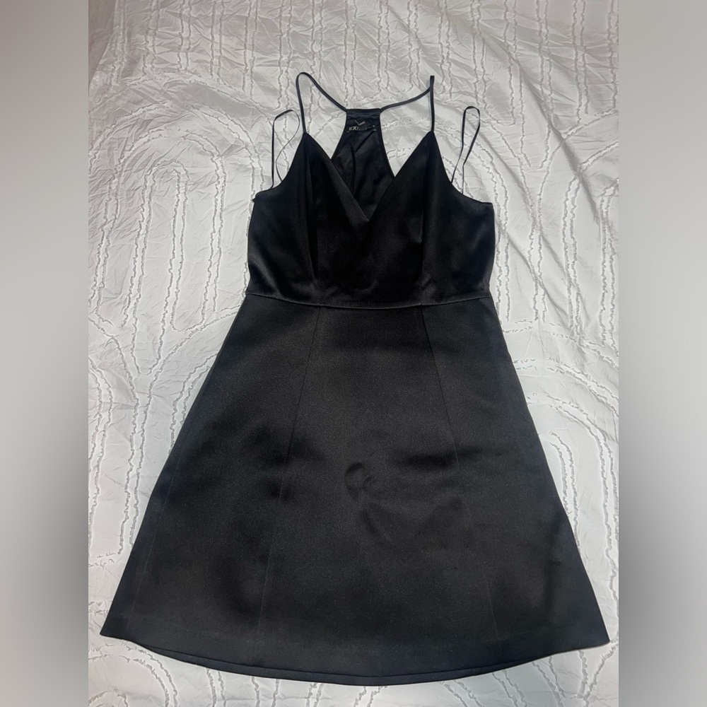 Express Black Cocktail Dress flare mini
